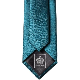 Deep Teal Solid Silk Adjustable Men Tied Necktie Tie