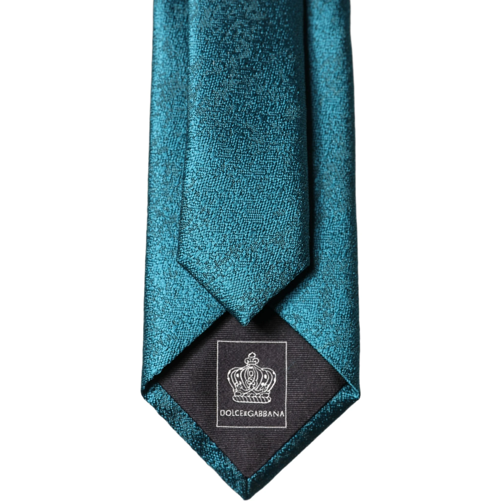 Deep Teal Solid Silk Adjustable Men Tied Necktie Tie
