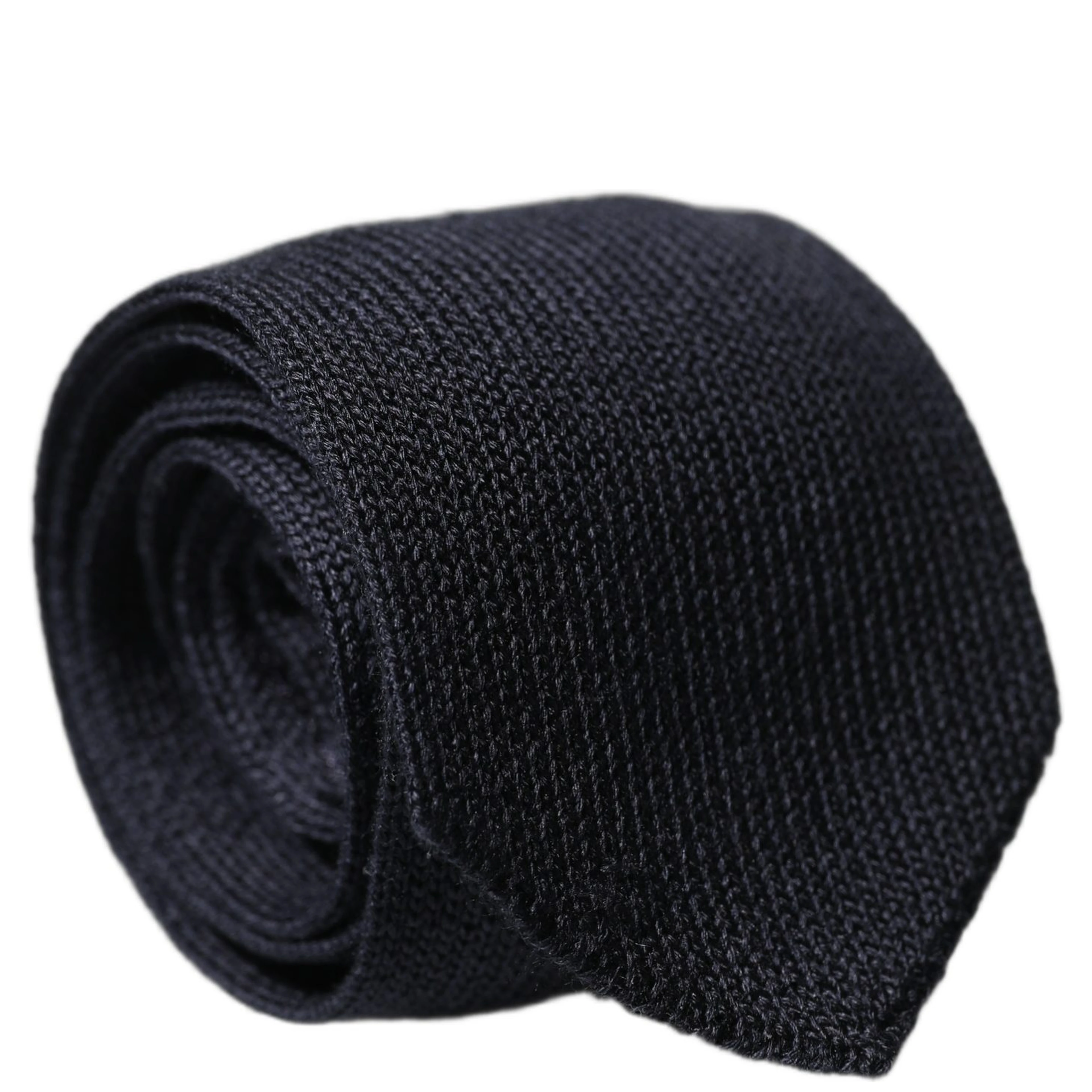 Dark Blue Solid 100% Silk Adjustable Men Necktie Tie
