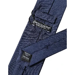 Navy Blue Solid 100% Silk Adjustable Men Necktie Tie
