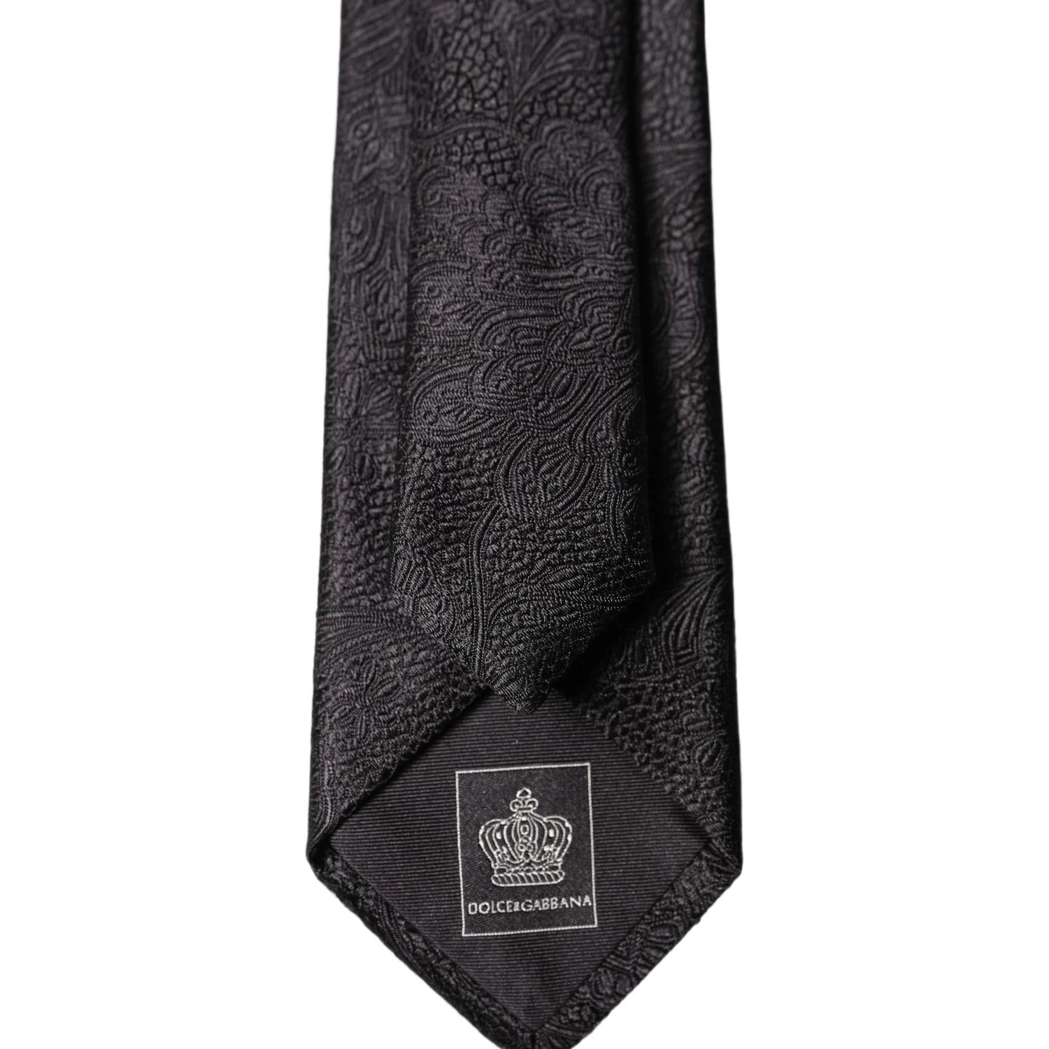 Black Solid 100% Silk Adjustable Men Tied Necktie Tie