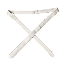 Off White Solid 100% Silk Adjustable Men Tied Necktie Tie