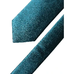 Deep Teal Solid Silk Adjustable Men Tied Necktie Tie