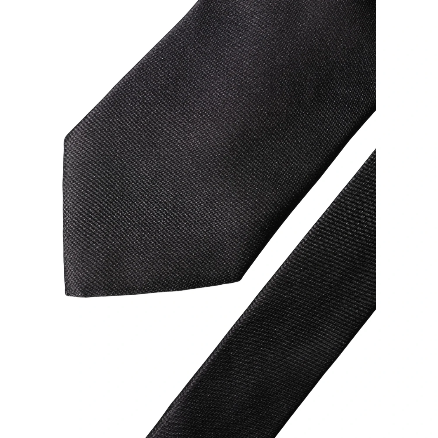 Brown Logo Embroidery Silk Adjustable Men Necktie Tie