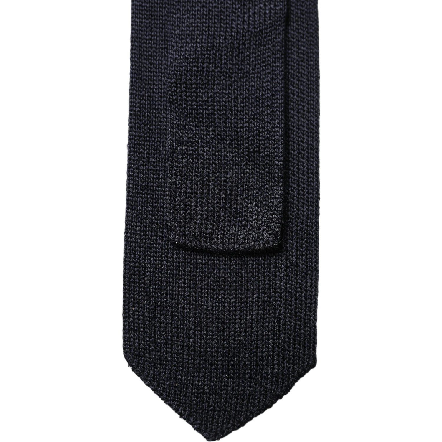 Dark Blue Solid 100% Silk Adjustable Men Necktie Tie