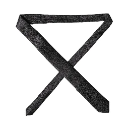 Black Solid 100% Silk Adjustable Men Tied Necktie Tie