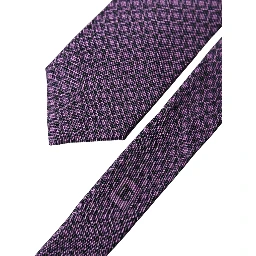 Purple Patterned 100% Silk Adjustable Men Necktie Tie