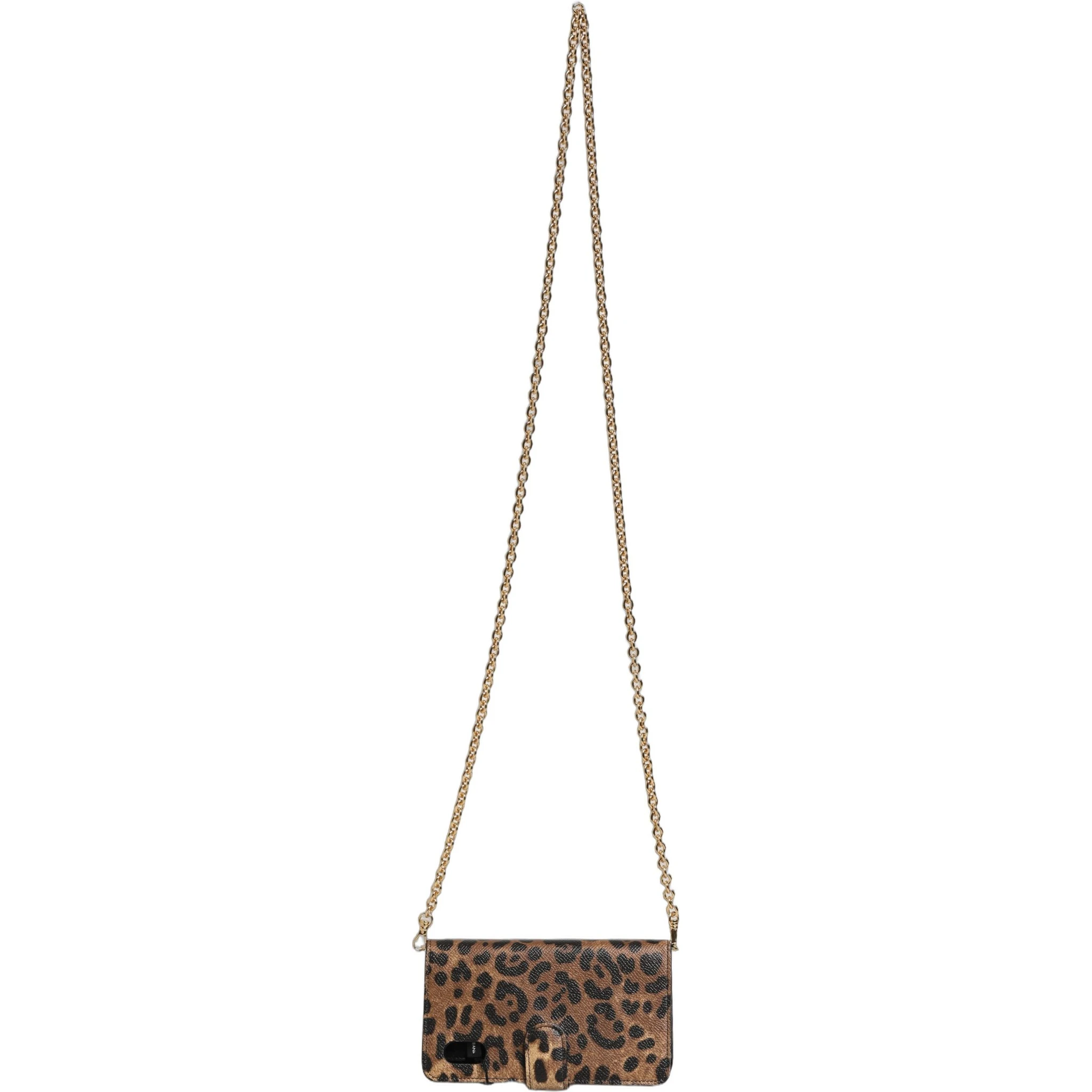 Flip Cover Brown Leopard Crystal iPhone X - XS Case
