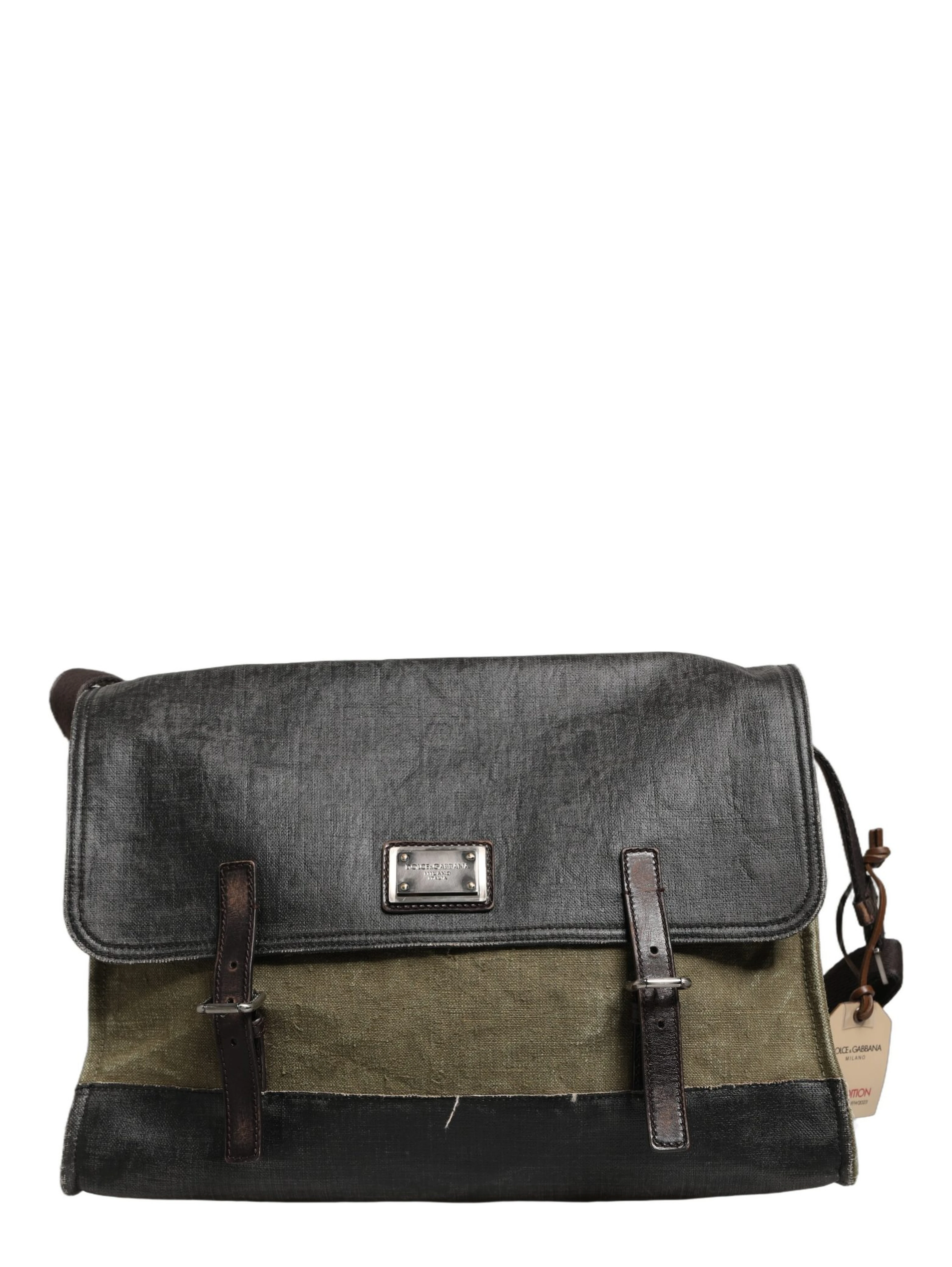 Military Green Two Tone Messenger Shoulder Borse Men Bag