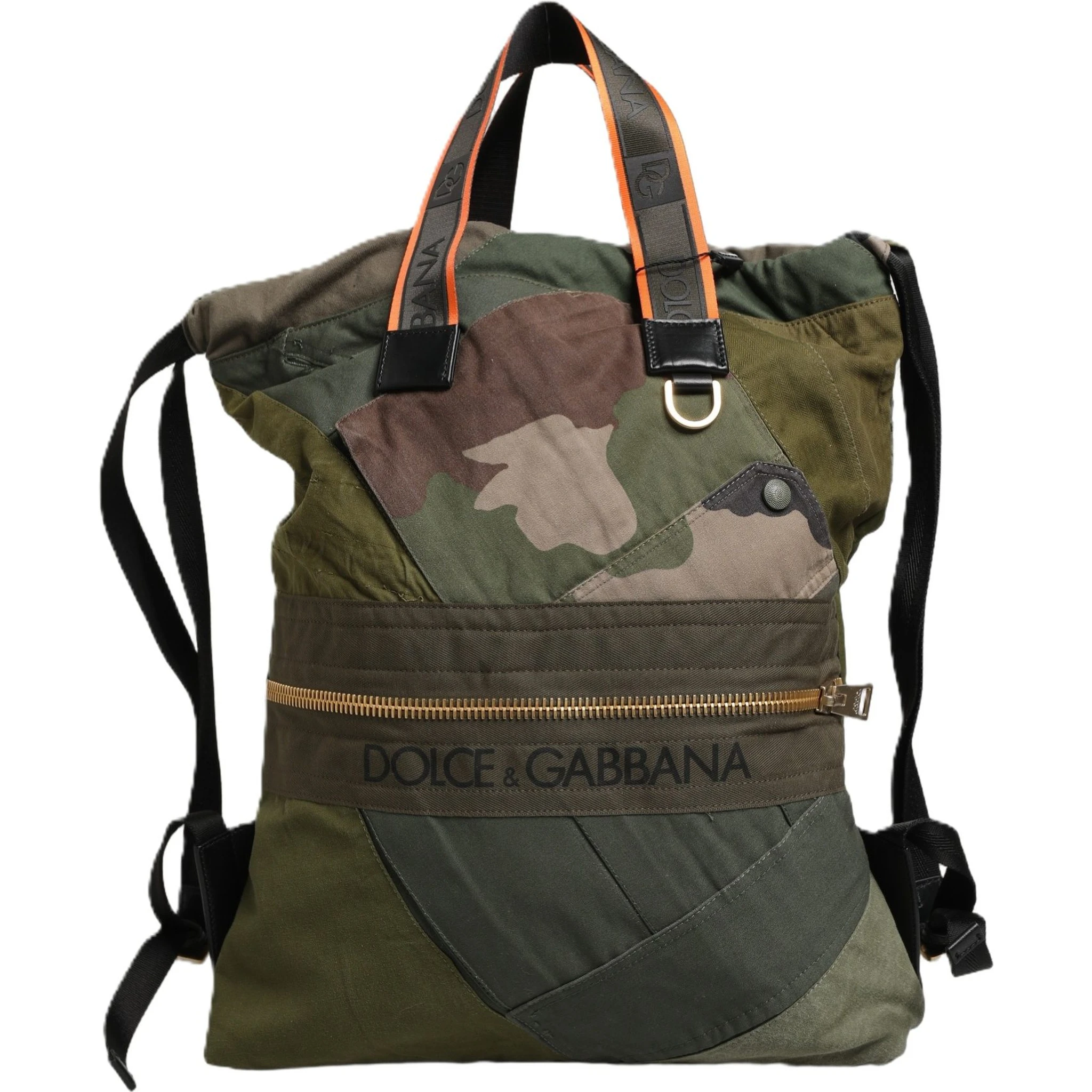 Military Green Patchwork Rucksack Backpack Borse Men Bag