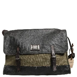 Military Green Two Tone Messenger Shoulder Borse Men Bag
