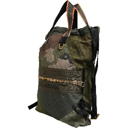 Military Green Patchwork Rucksack Backpack Borse Men Bag