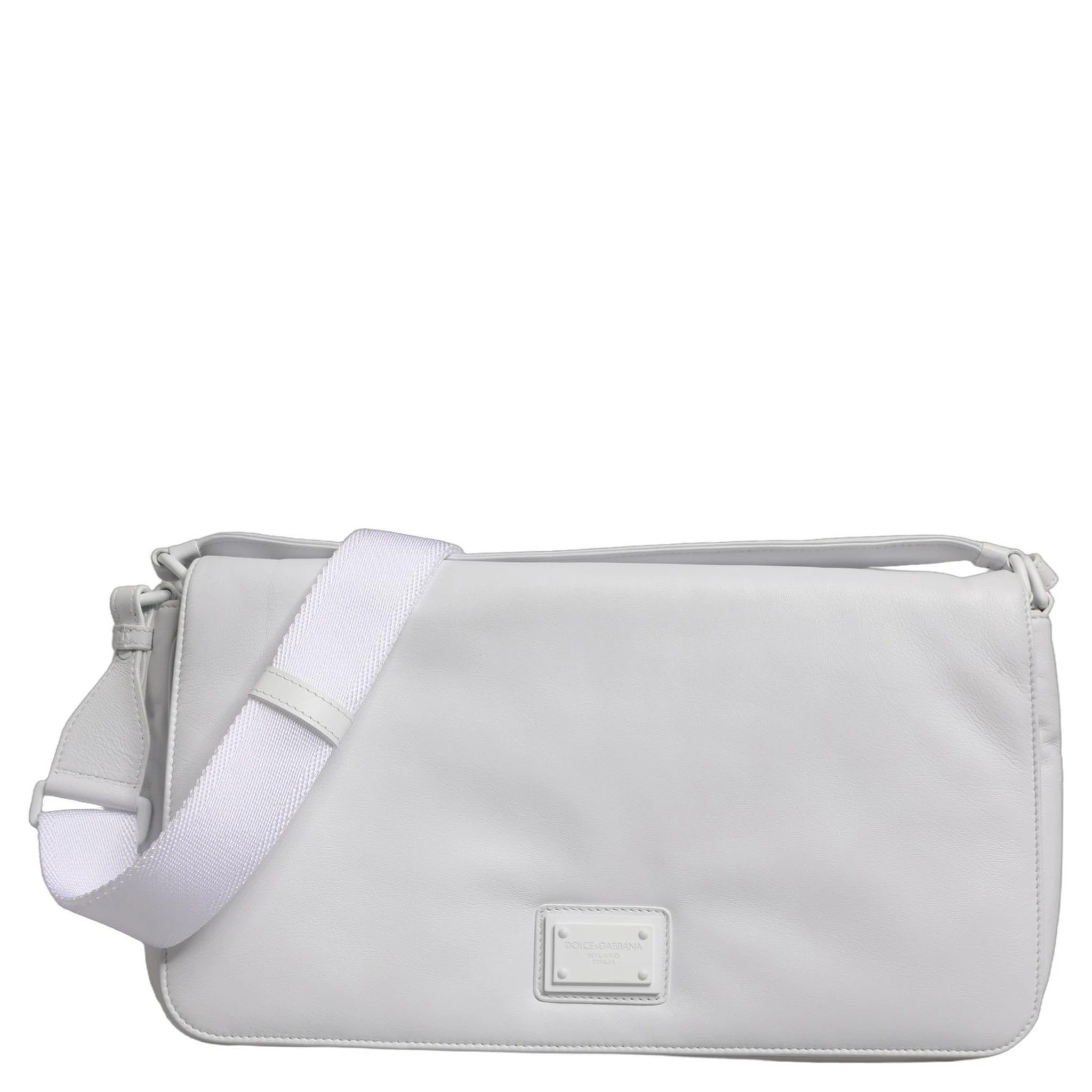 White Logo Plaque Crossbody Shoulder Borse Women Bag