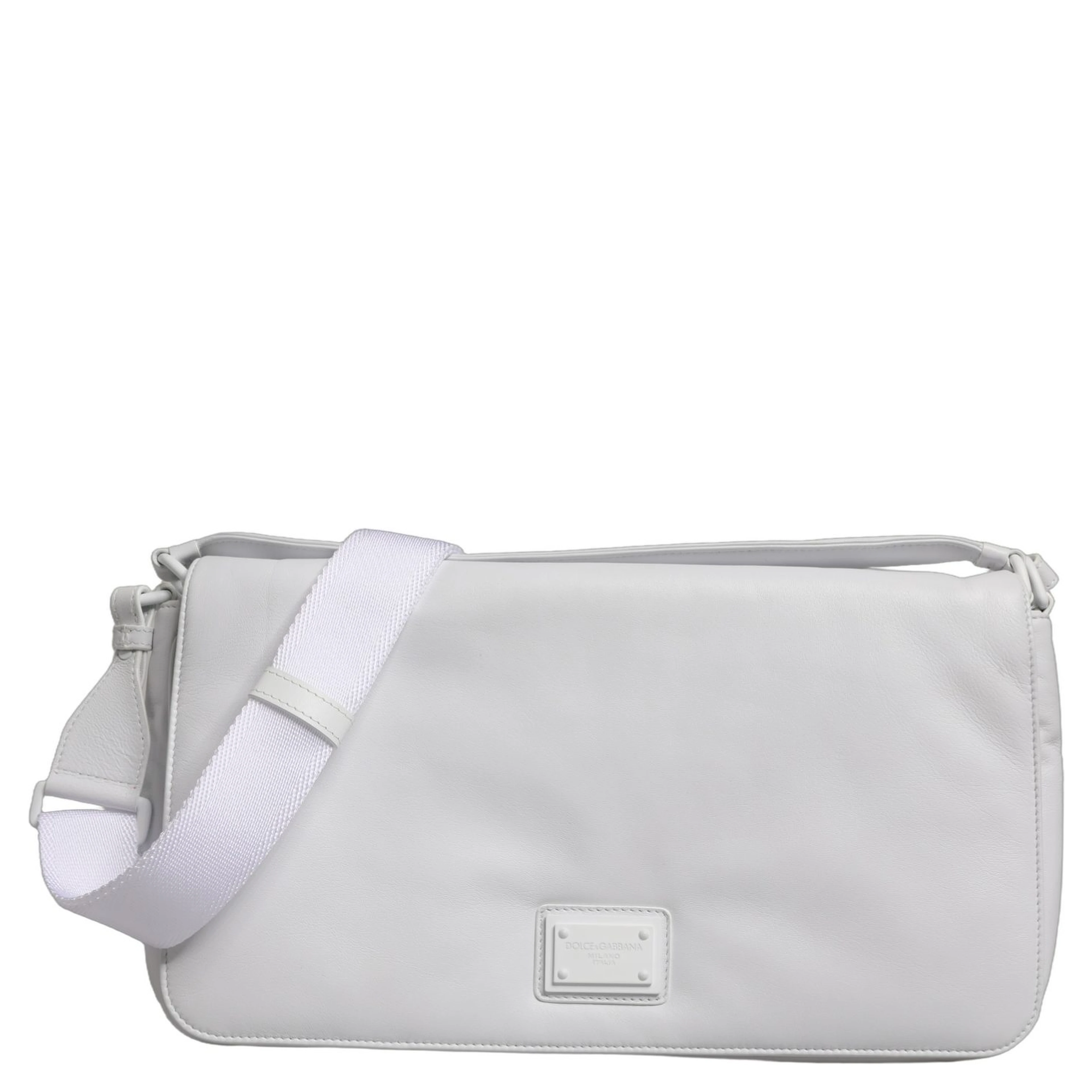 White Logo Plaque Crossbody Shoulder Borse Women Bag