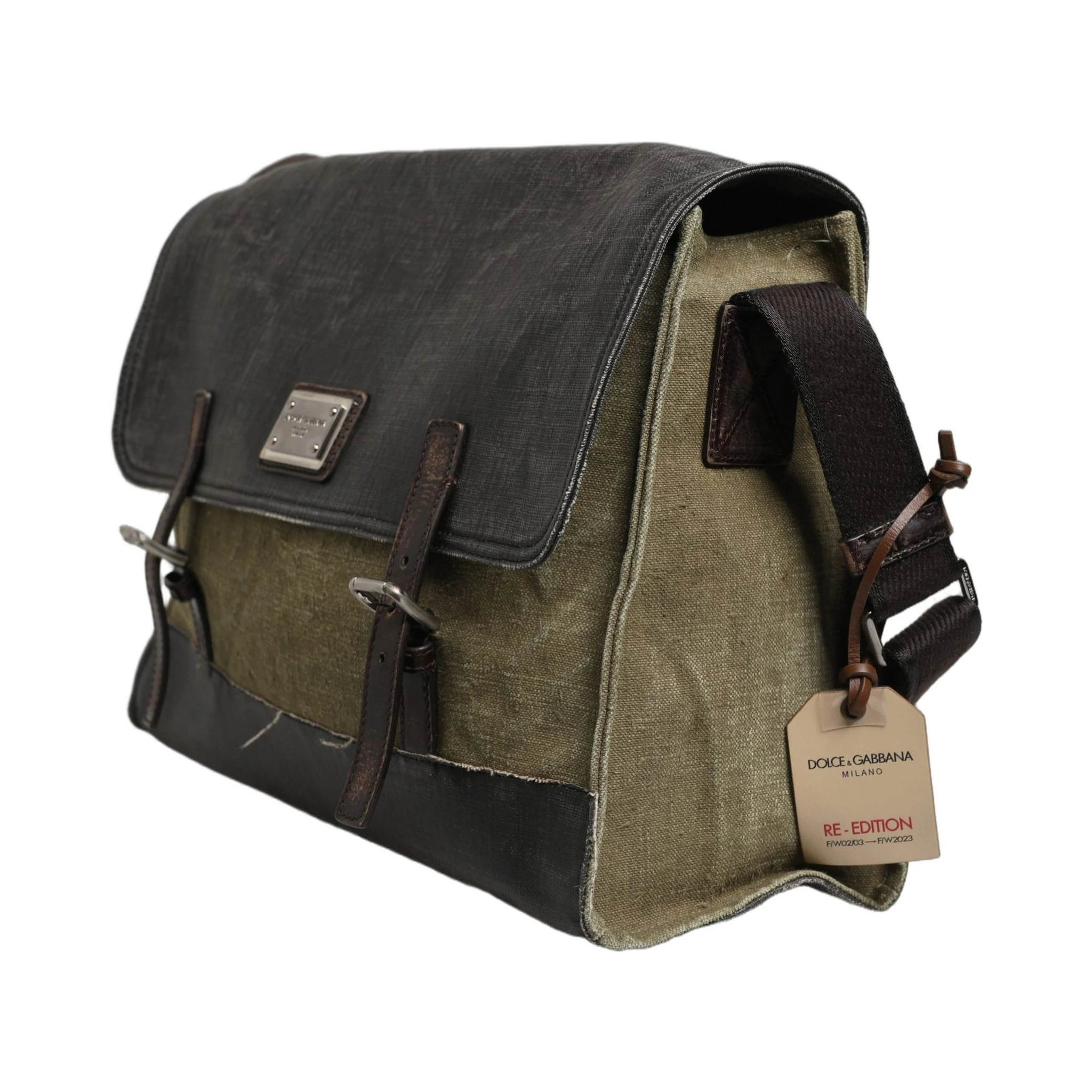 Military Green Two Tone Messenger Shoulder Borse Men Bag