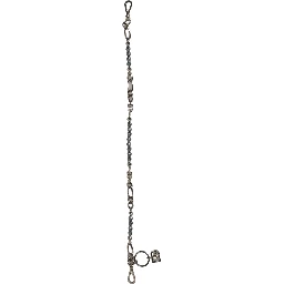 Silver Tone Chain Signature DG Logo Pendant Necklace