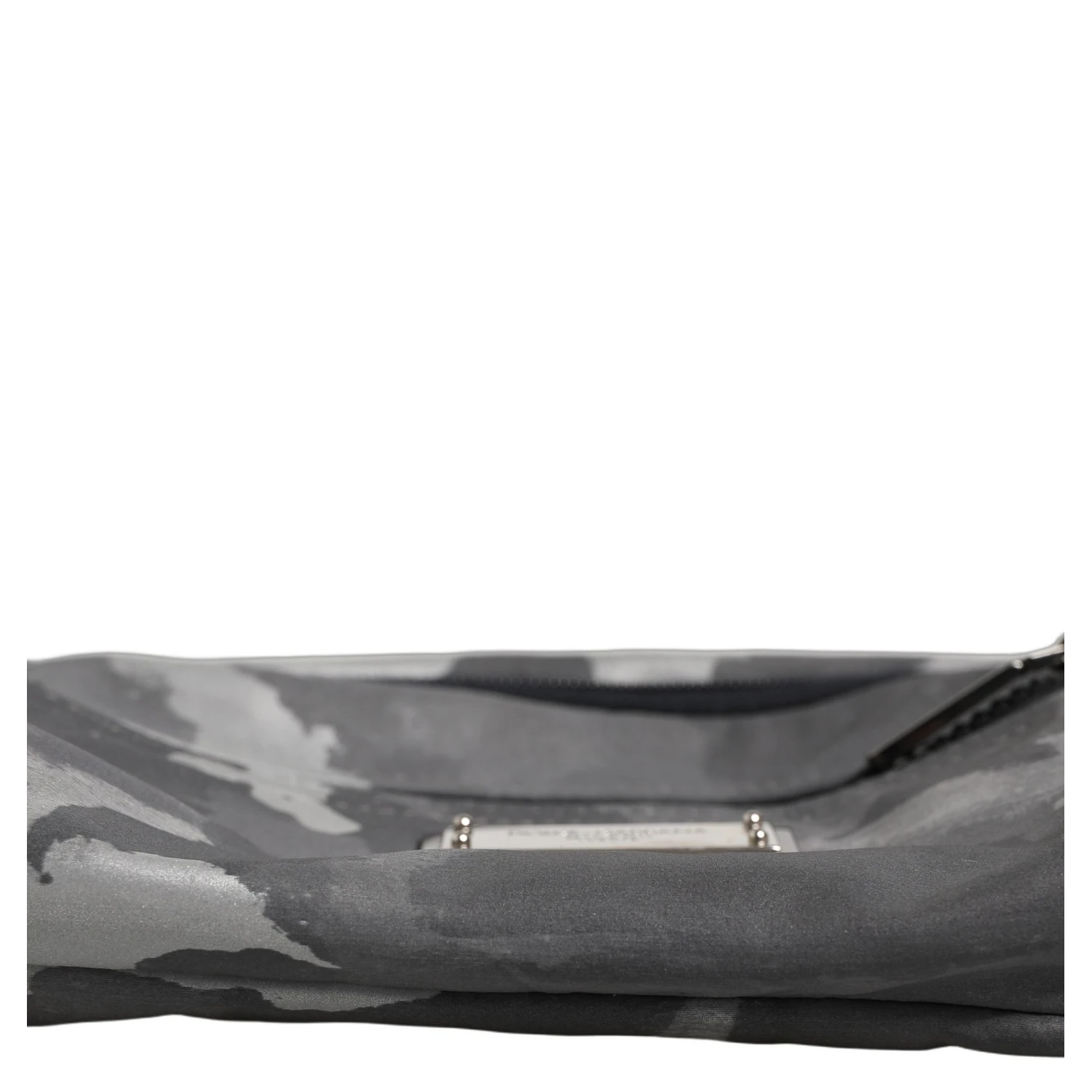 Black Nylon Brass Plate Camouflage Waist Fanny Pack Bag