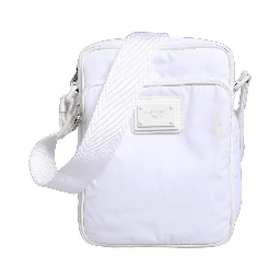 White Logo Plaque Crossbody Shoulder Borse Men Bag