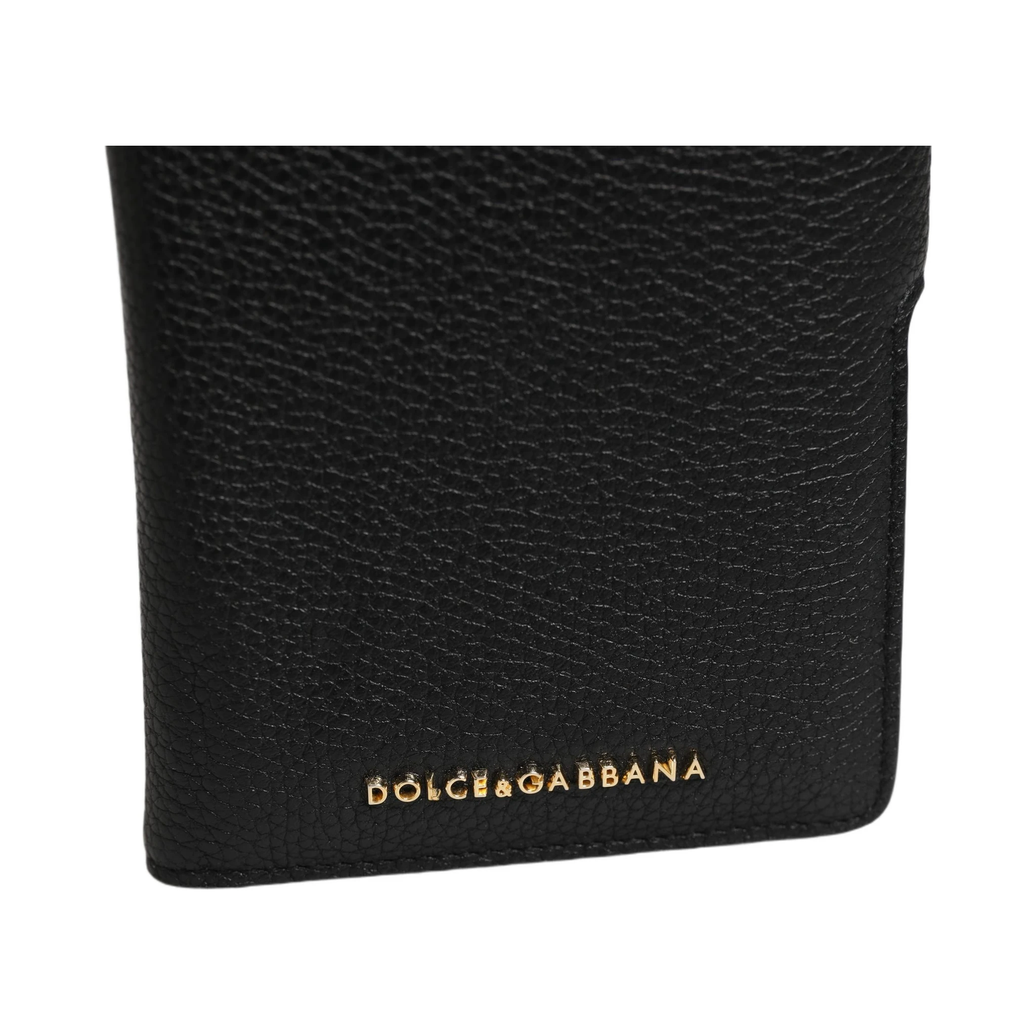 Case Flip Cover Black Calf Leather iPhone11 PRO Phone