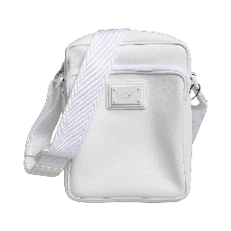 White Logo Plaque Crossbody Shoulder Borse Men Bag
