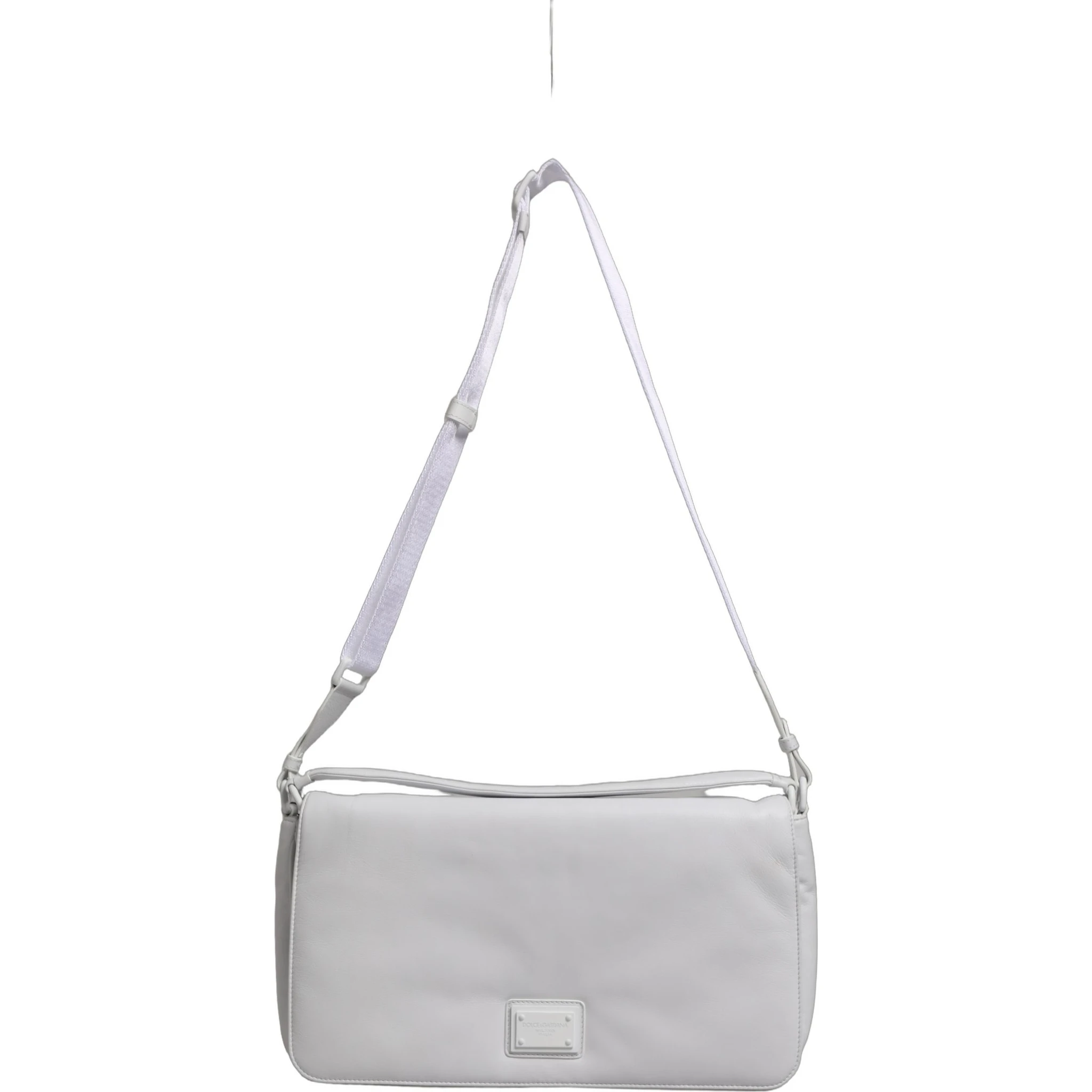 White Logo Plaque Crossbody Shoulder Borse Women Bag