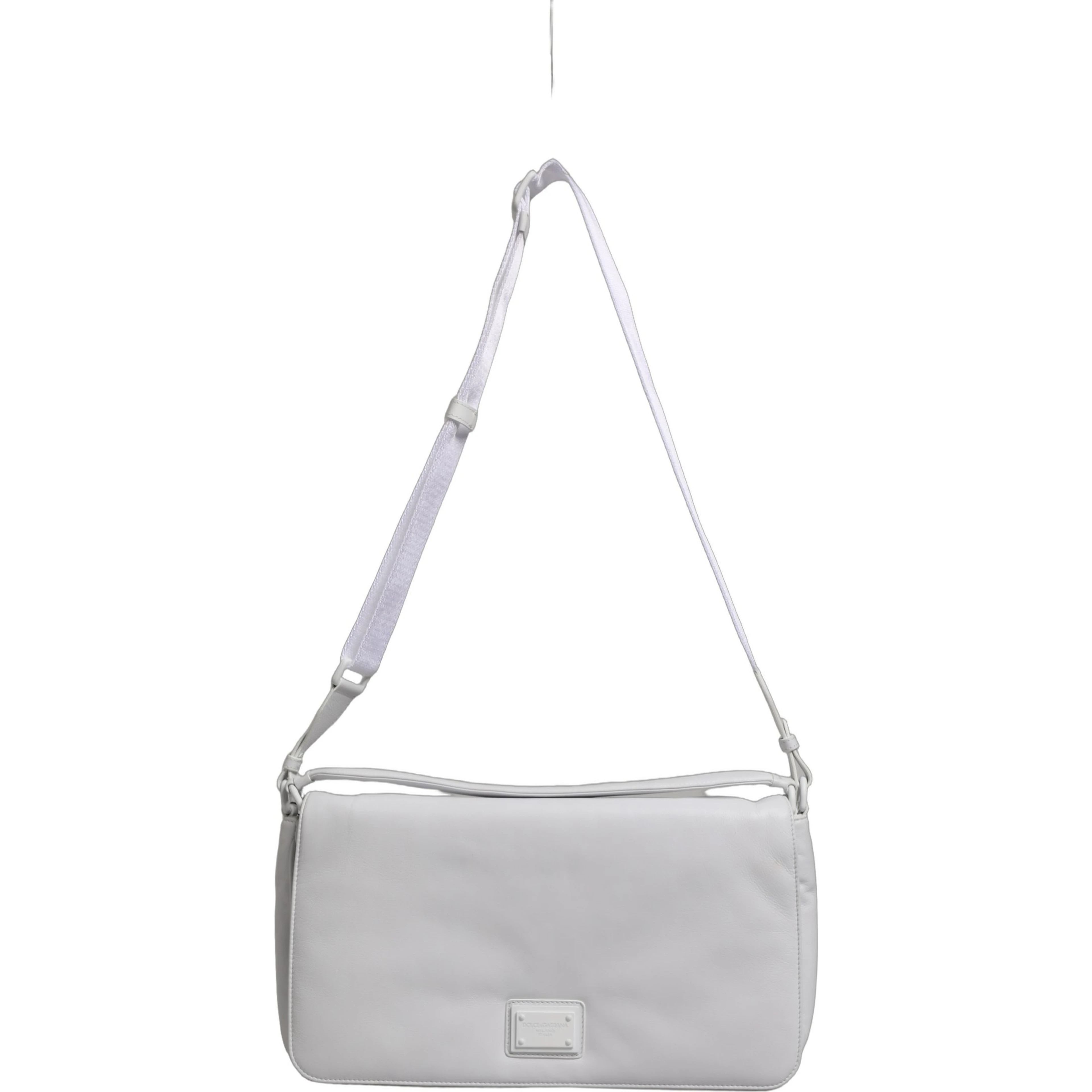 White Logo Plaque Crossbody Shoulder Borse Women Bag