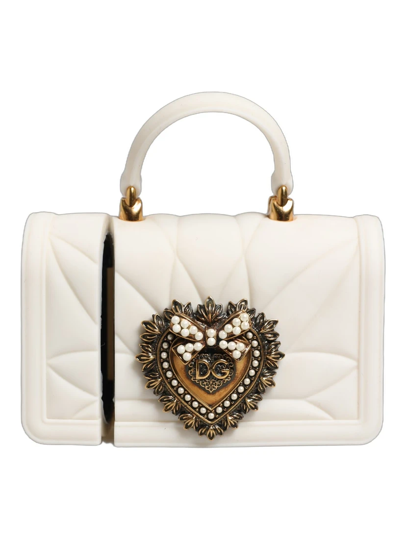 Case White Silicone Devotion Heart Cover Hand Bag Airpod