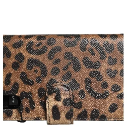 Flip Cover Brown Leopard Crystal iPhone X - XS Case