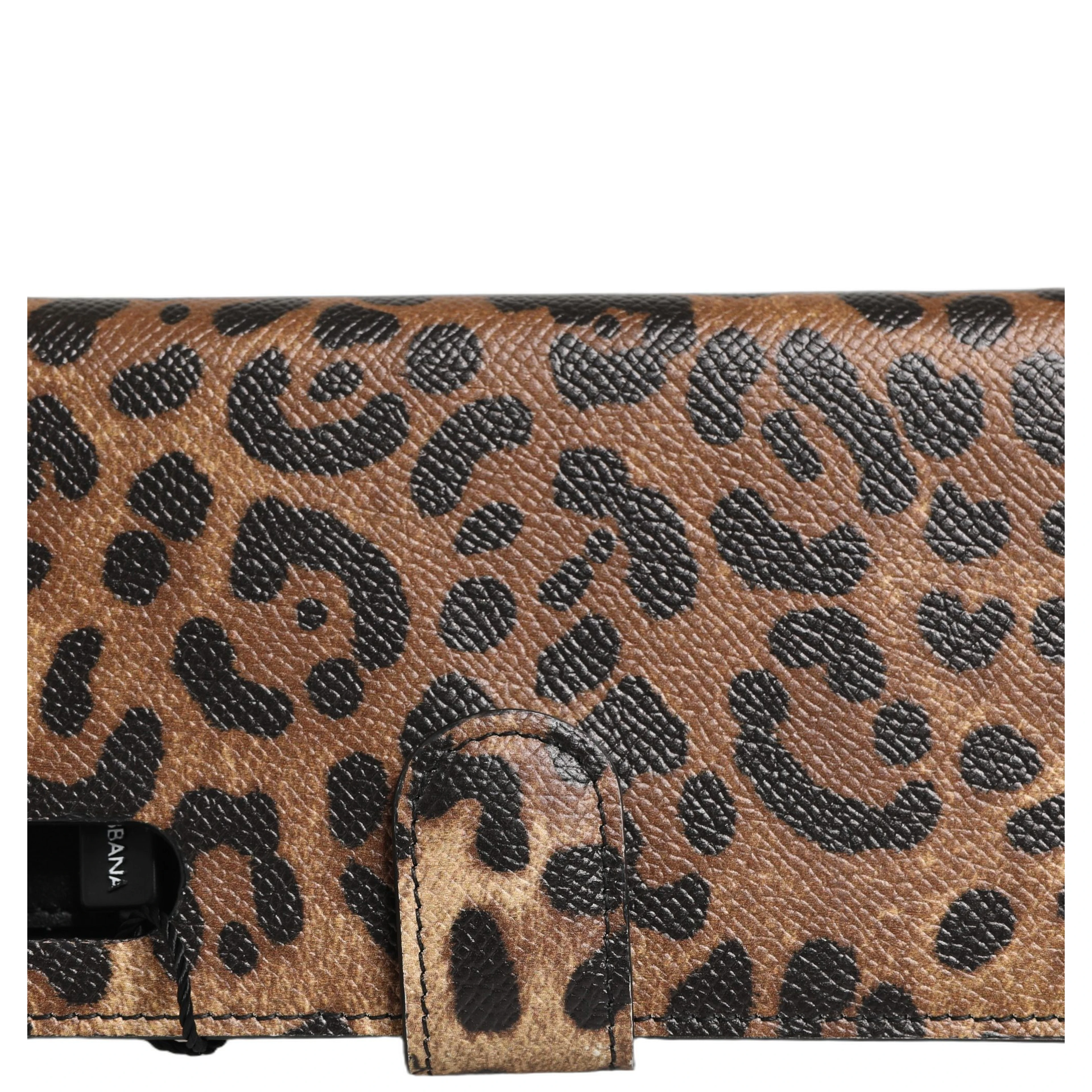 Flip Cover Brown Leopard Crystal iPhone X - XS Case