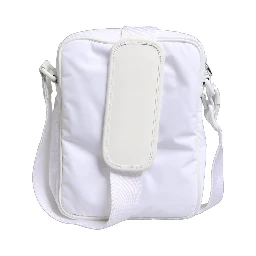 White Logo Plaque Crossbody Shoulder Borse Men Bag