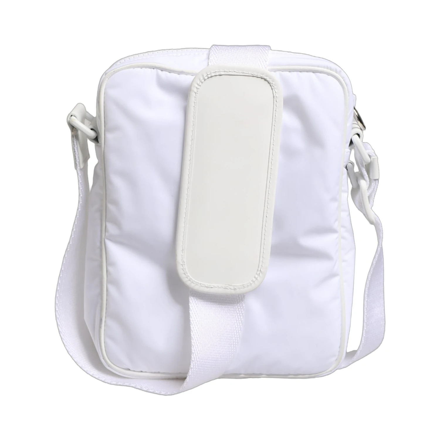 White Logo Plaque Crossbody Shoulder Borse Men Bag