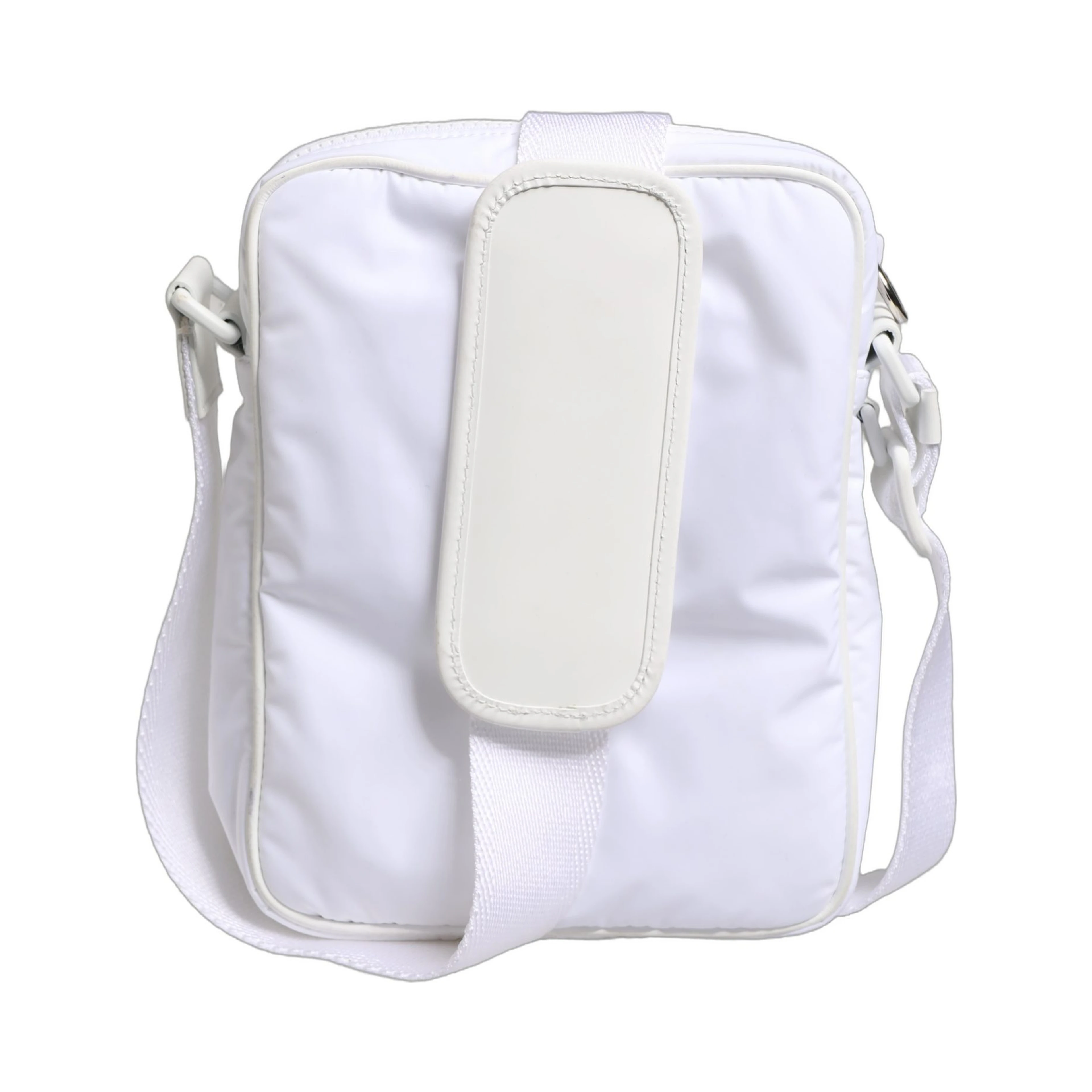 White Logo Plaque Crossbody Shoulder Borse Men Bag