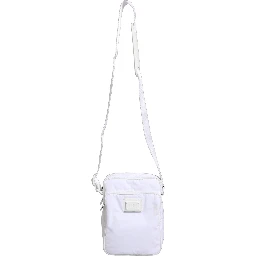 White Logo Plaque Crossbody Shoulder Borse Men Bag