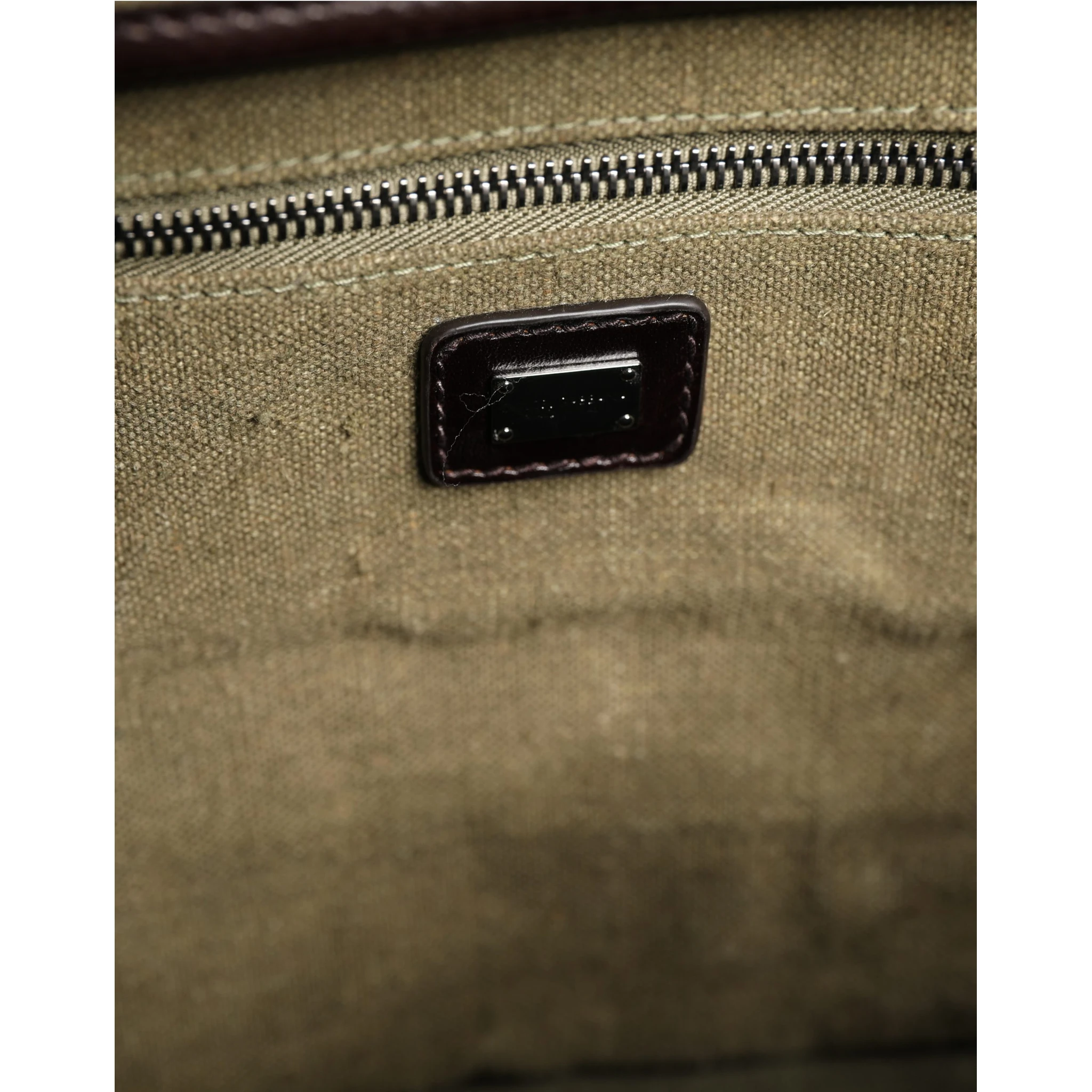 Military Green Two Tone Tote Duffel Shoulder Borse Bag