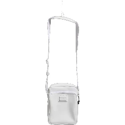 White Logo Plaque Crossbody Shoulder Borse Men Bag