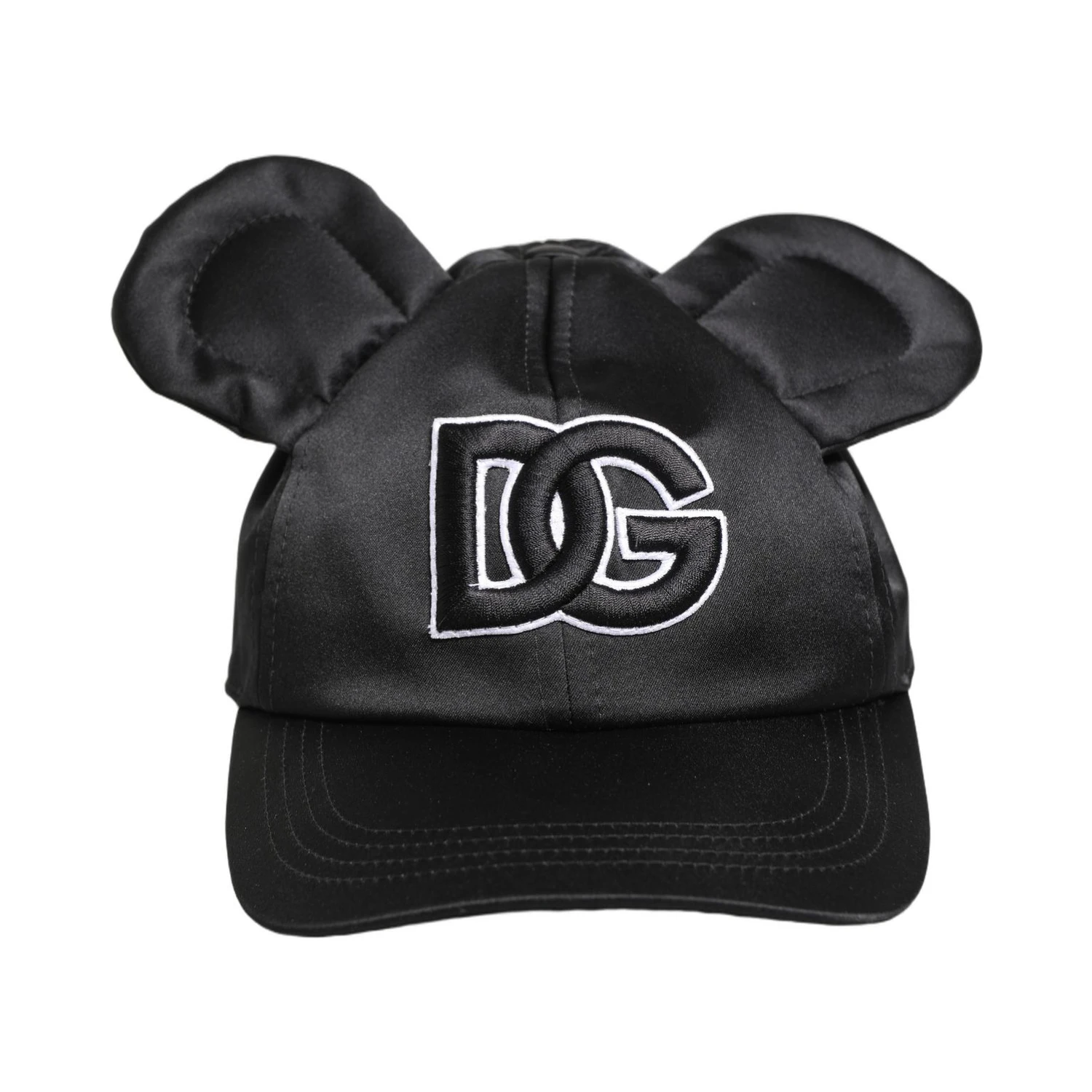 Men Black Velvet Animal Ears Baseball Cap Hat