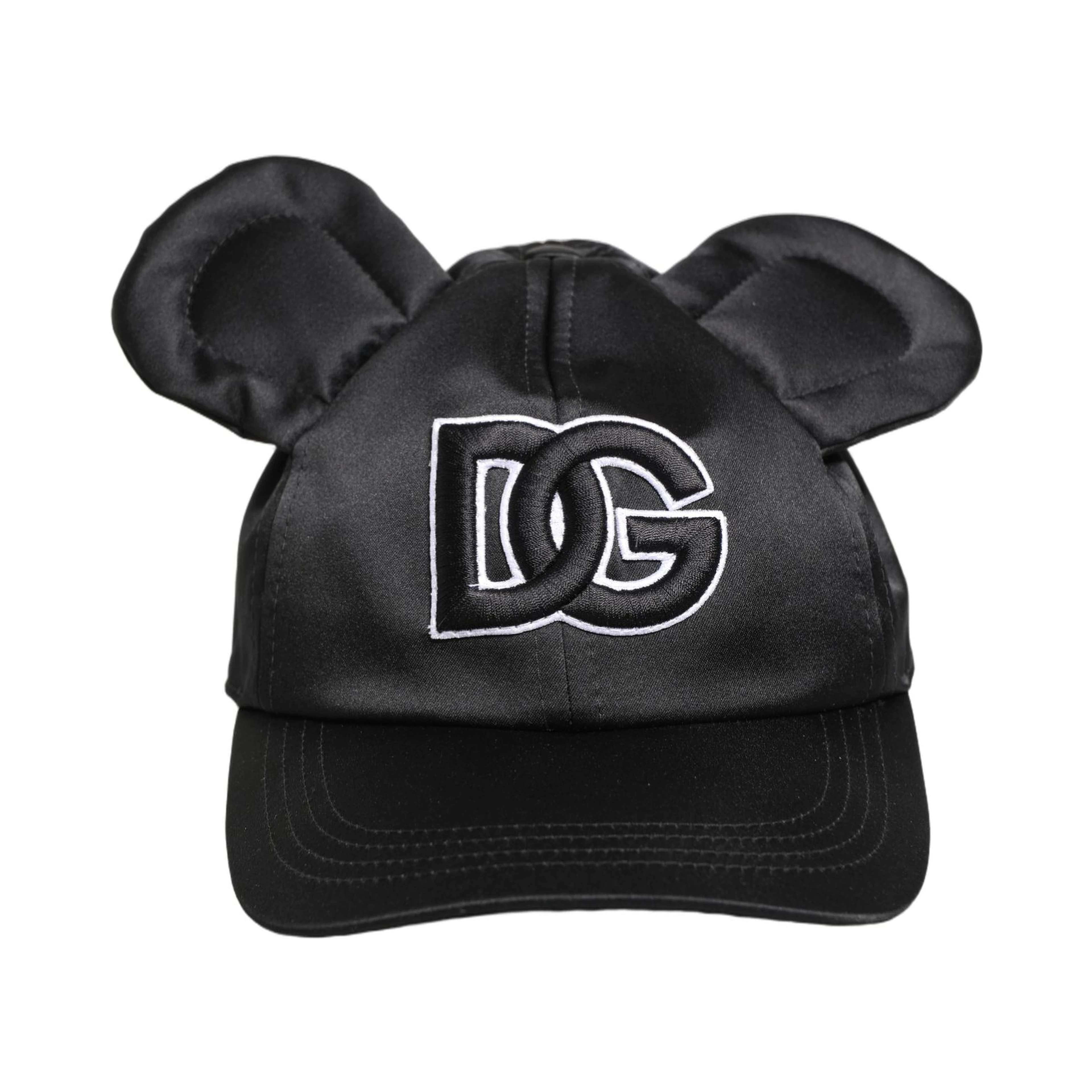 Men Black Velvet Animal Ears Baseball Cap Hat
