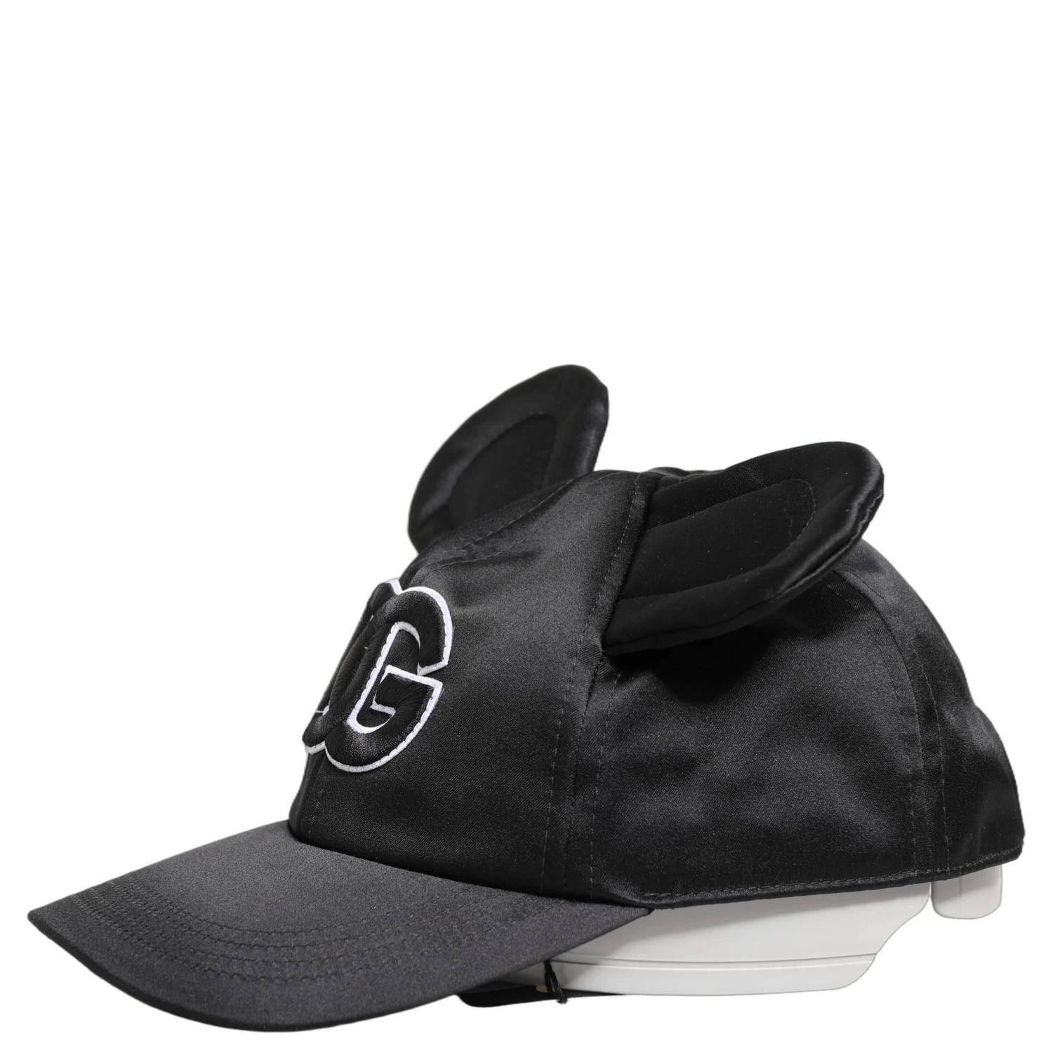 Men Black Velvet Animal Ears Baseball Cap Hat
