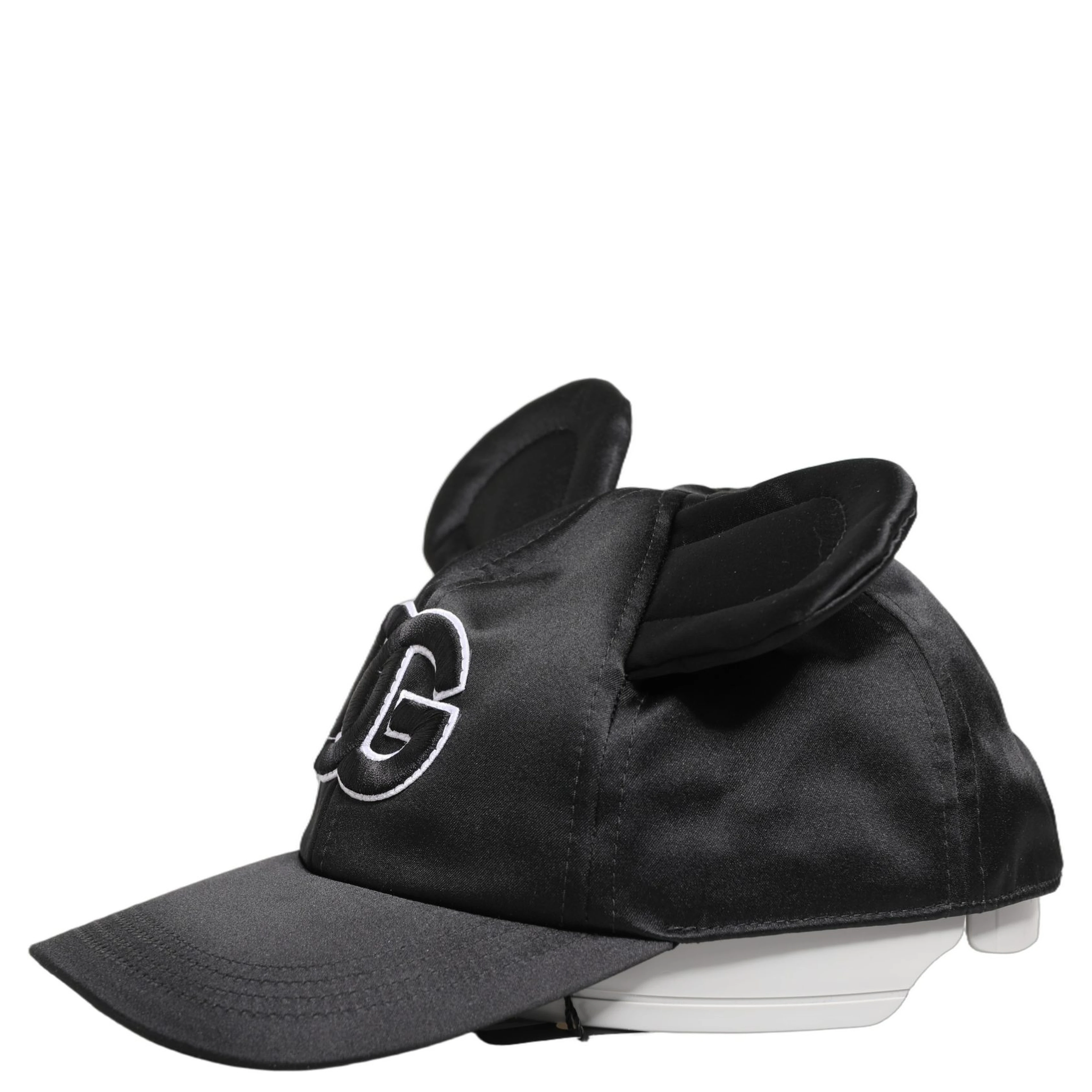 Men Black Velvet Animal Ears Baseball Cap Hat