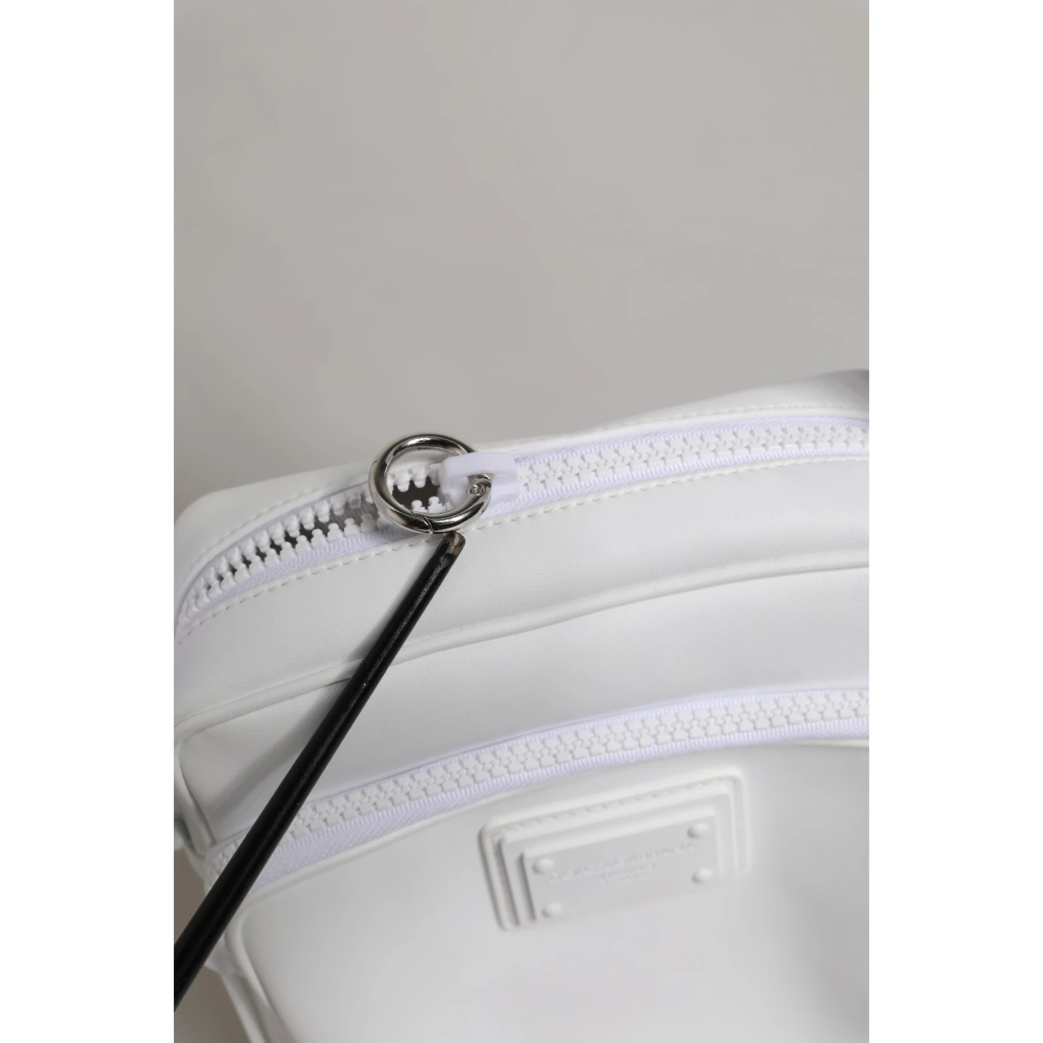 White Logo Plaque Crossbody Shoulder Borse Men Bag