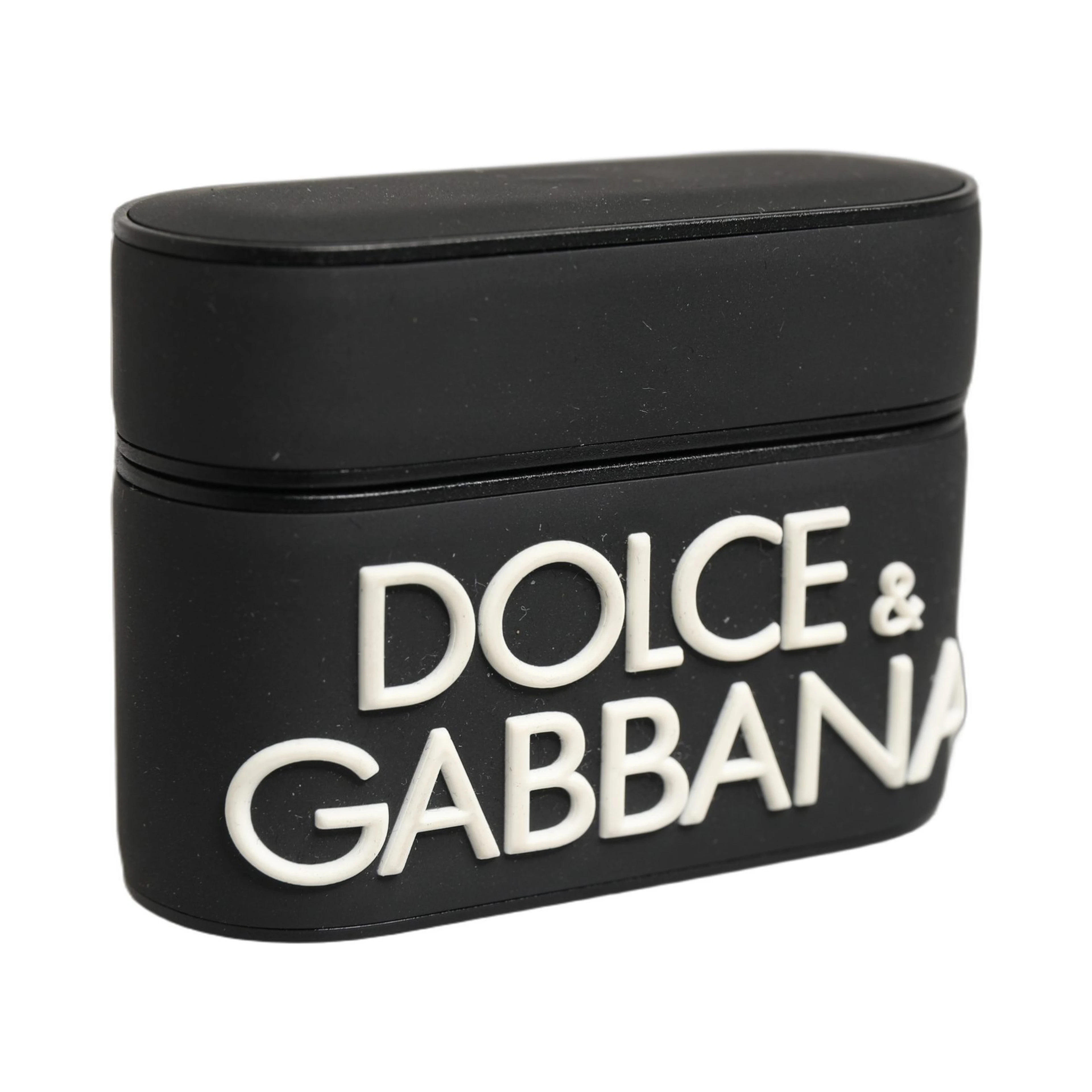 Case Black PVC Embossed Logo Flip Holder Women Airpods