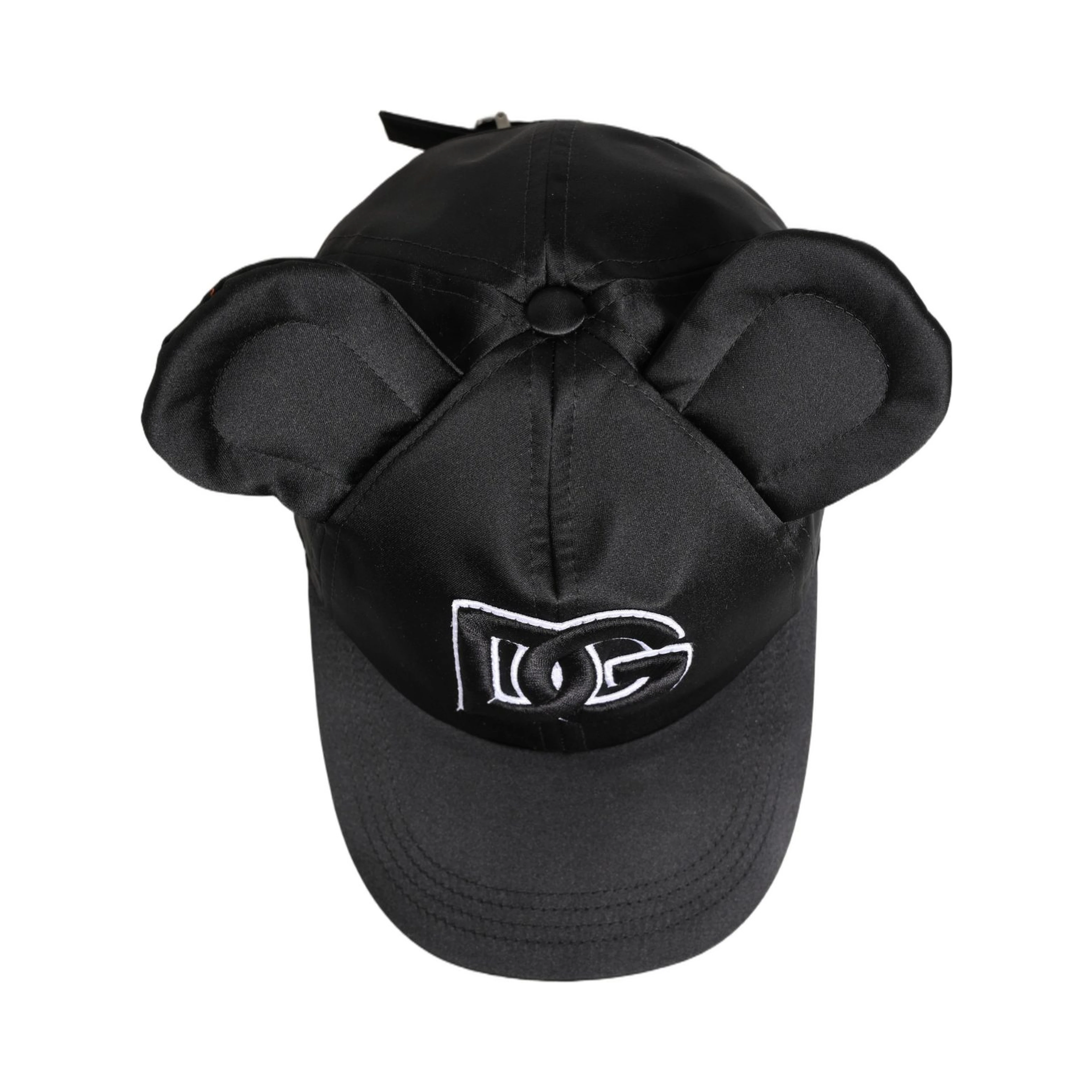 Men Black Velvet Animal Ears Baseball Cap Hat