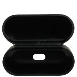 Case Black PVC Embossed Logo Flip Holder Women Airpods