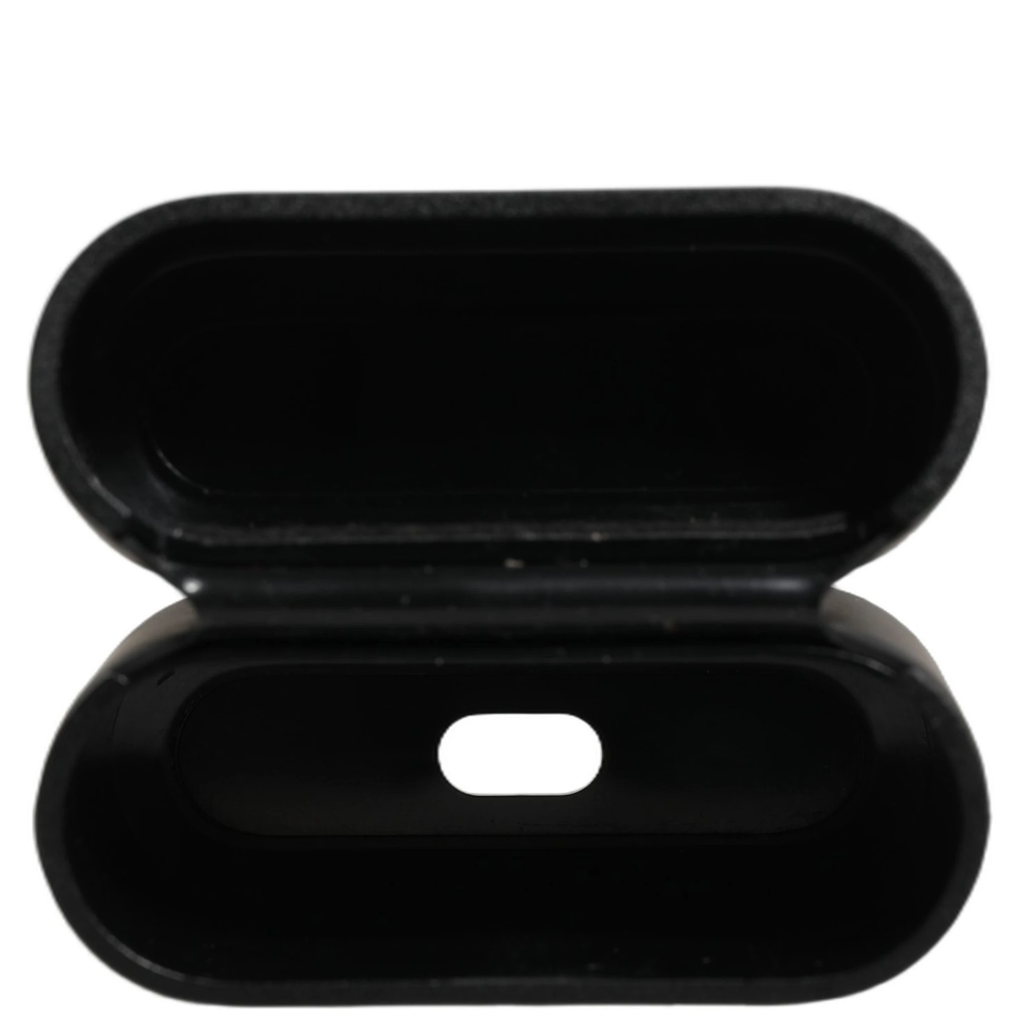 Case Black PVC Embossed Logo Flip Holder Women Airpods