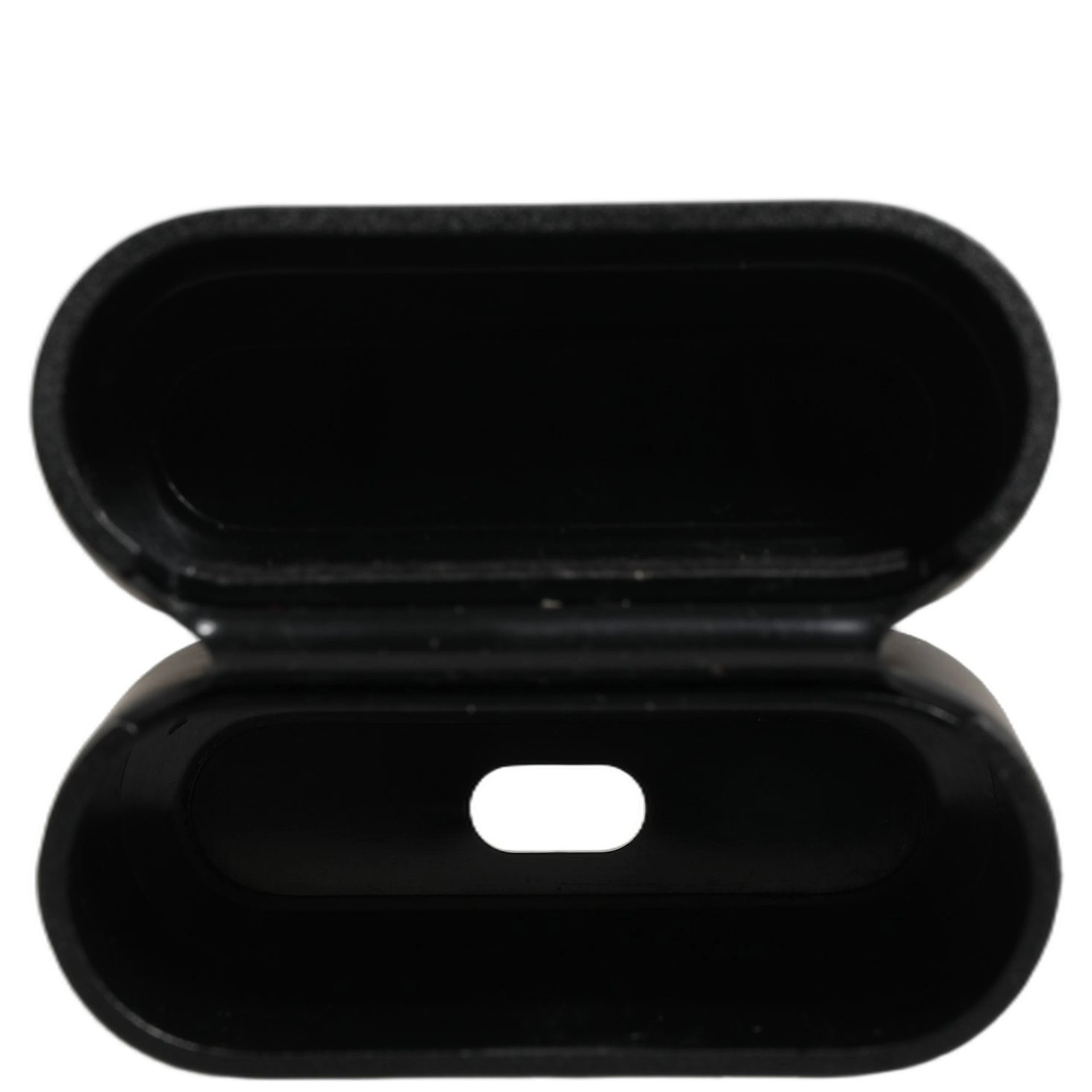Case Black PVC Embossed Logo Flip Holder Women Airpods