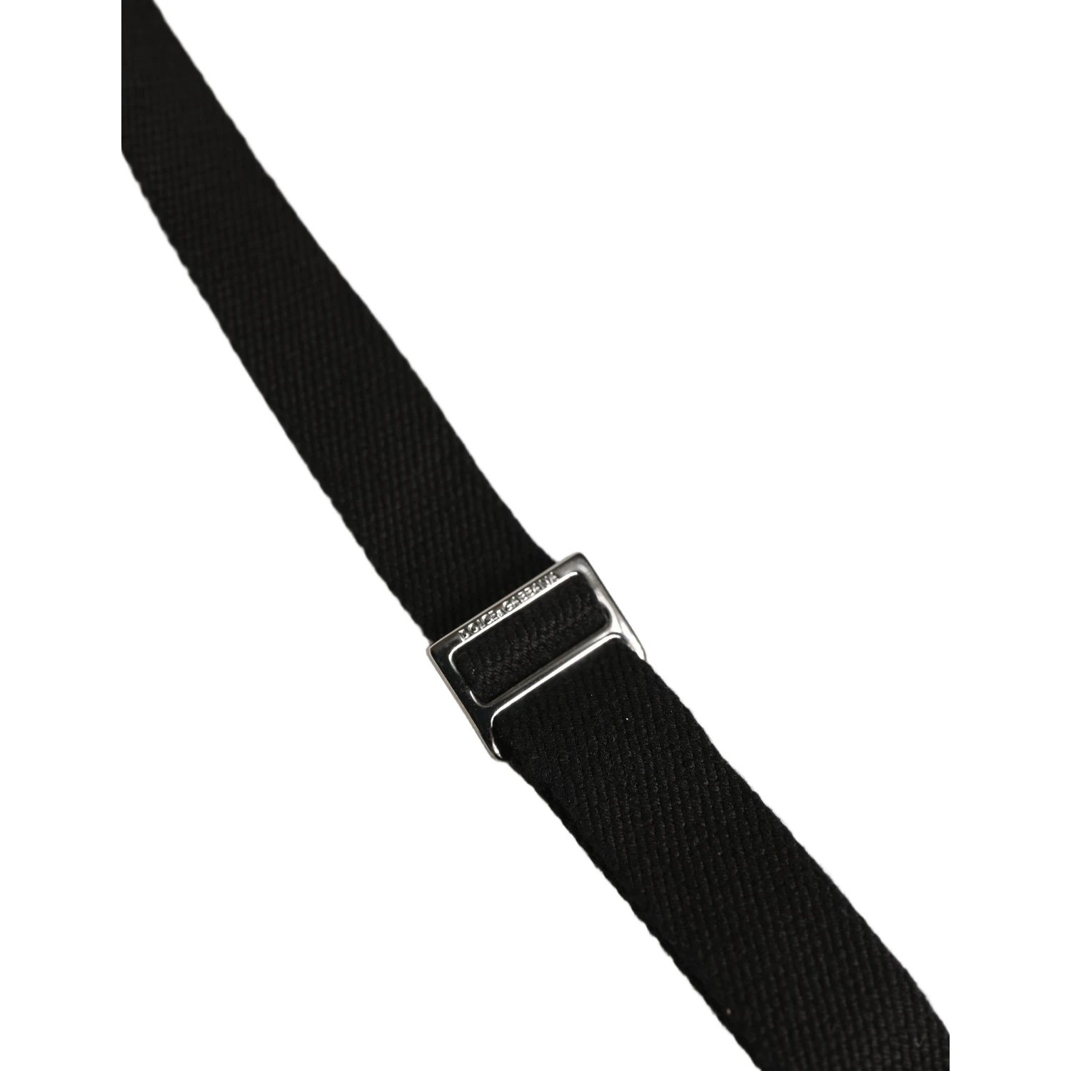 Black Cotton Leather Elastic Y-back Metal Clips Suspender