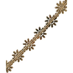 Green Leather Daisy Crystal Embellished Waist Belt