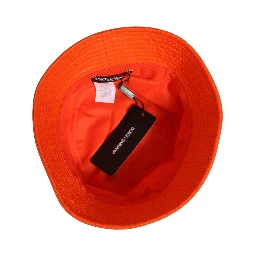 Orange Crystal Embellished Bucket Fisherman Cap Hat