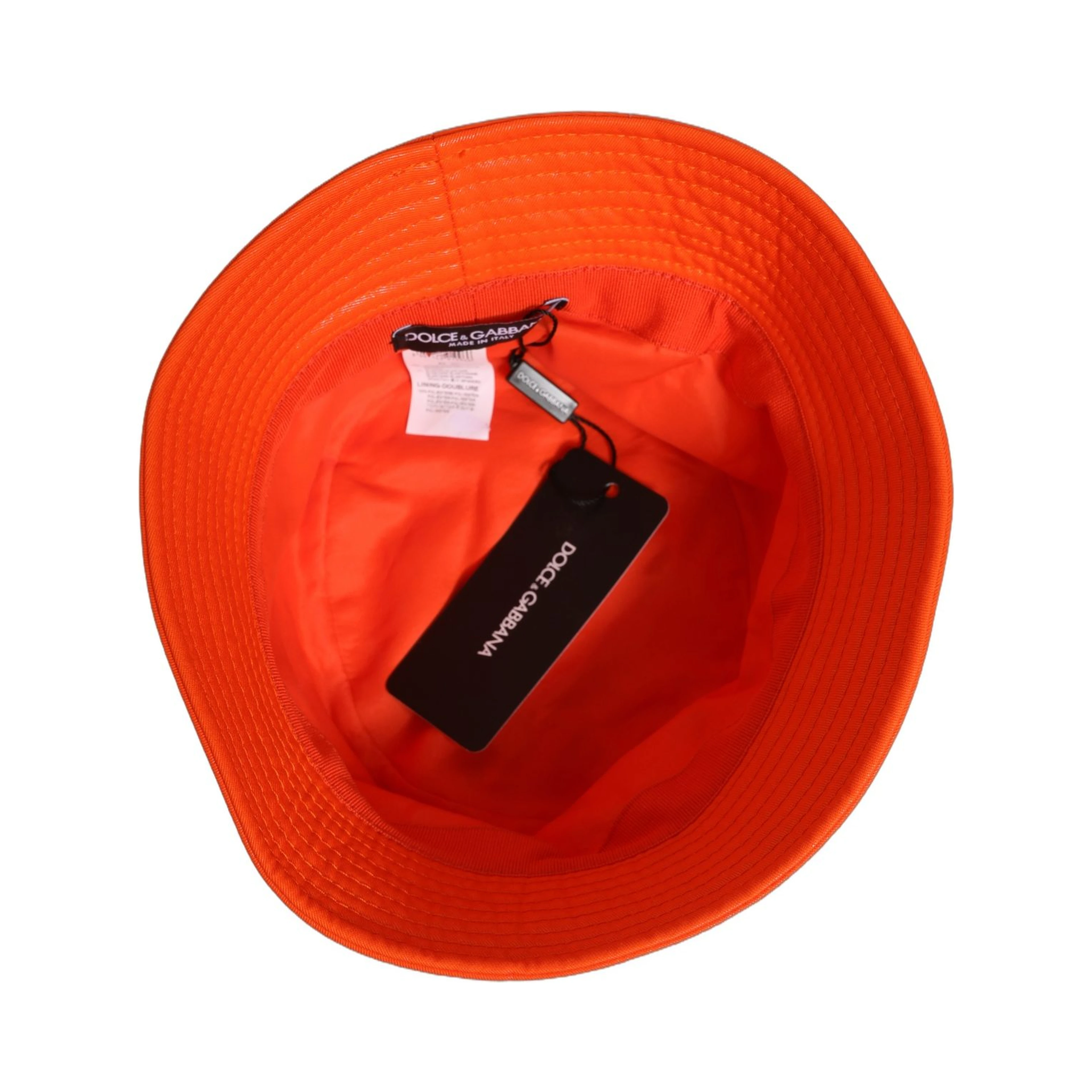 Orange Crystal Embellished Bucket Fisherman Cap Hat