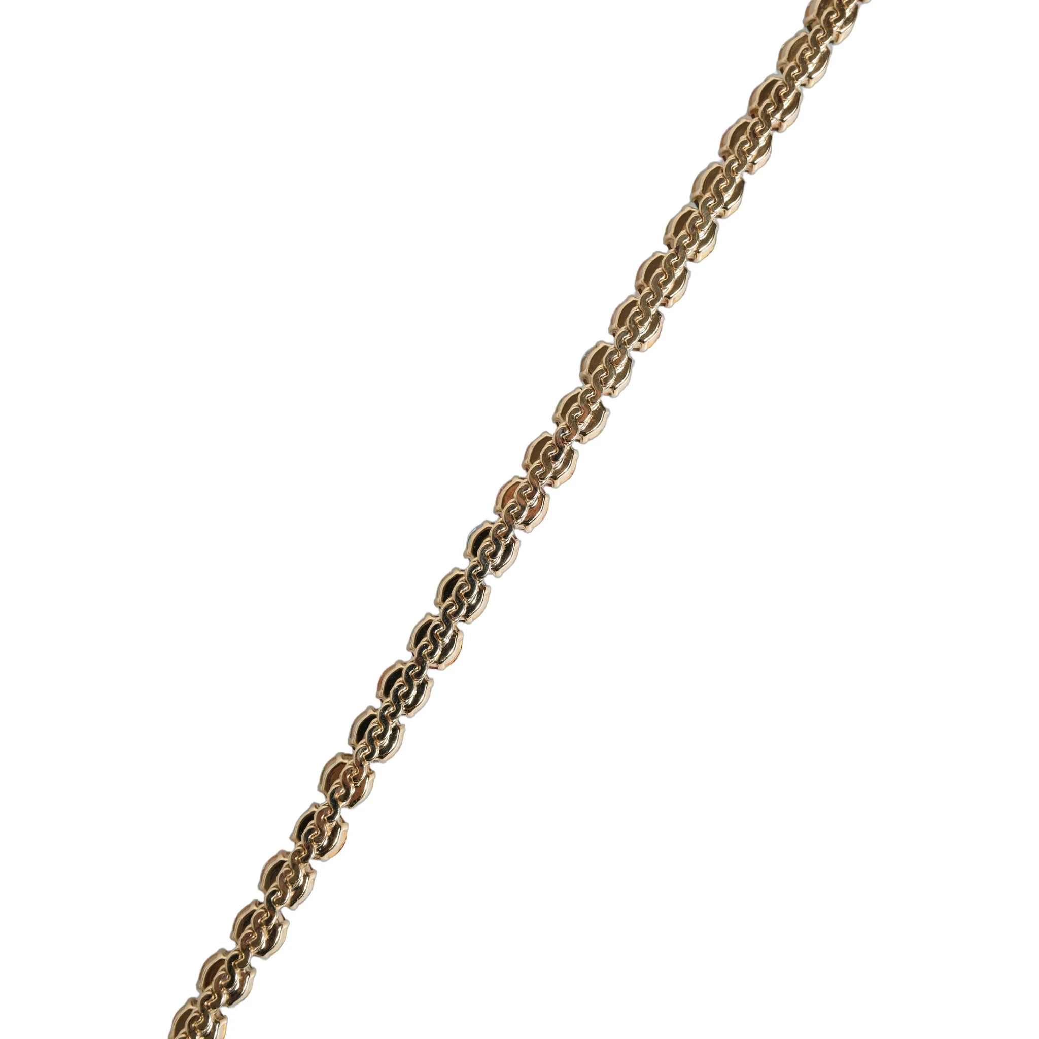 Pink Leather Crystal Chain Embellished Belt